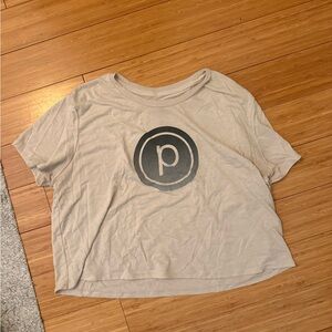 Beige T-Shirt with pure barre Logo
